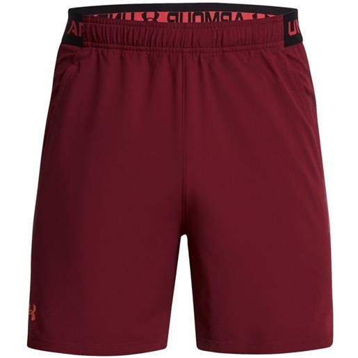 Under Armour pantaloncini da tennis da uomo Under Armour men's ua vanish woven 6" shorts - cardinal/red solstice