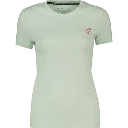 GUESS t-shirt girocollo mini logo donna