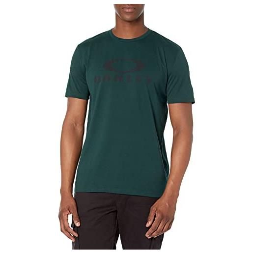 Oakley t-shirt manica corta o bark maglietta, hunter green (casco), l unisex-adulto