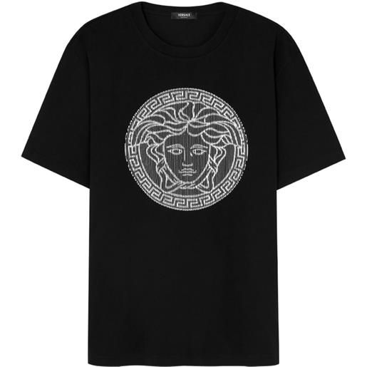 Versace t-shirt medusa sliced - nero