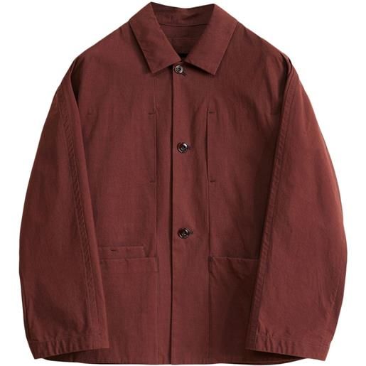 LEMAIRE giacca-camicia squadrata - marrone