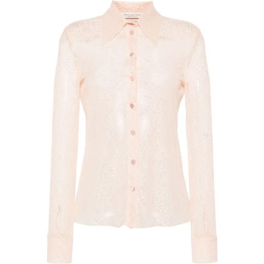 Philosophy Di Lorenzo Serafini camicia semi trasparente a fiori - rosa