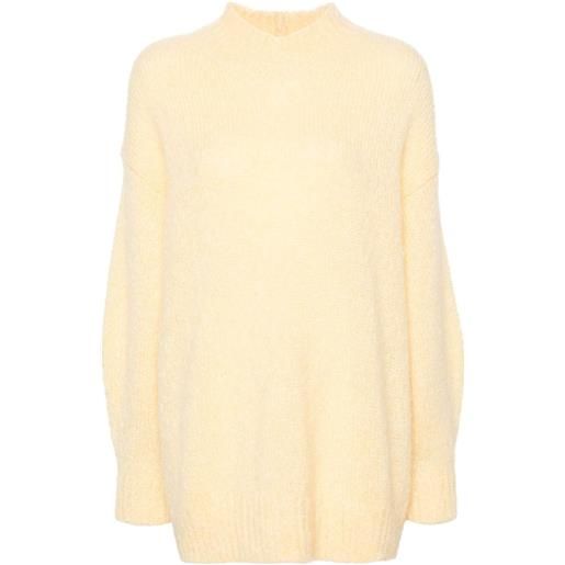 ISABEL MARANT maglione con scollo rialzato idol - giallo