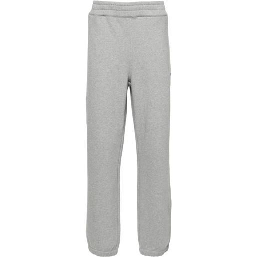 Zegna pantaloni sportivi con applicazione - grigio