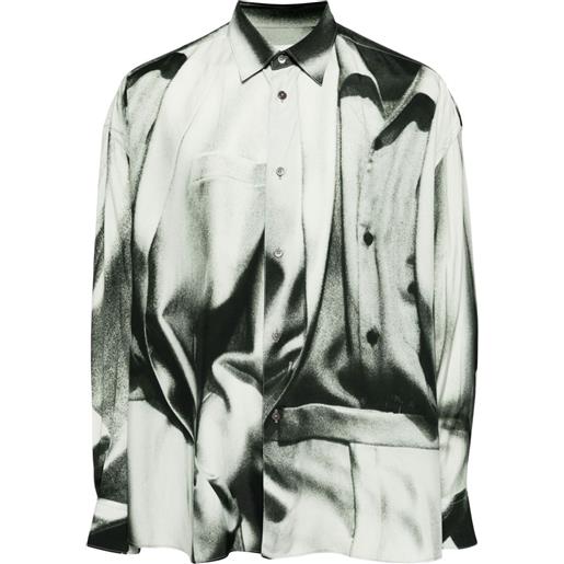 Paul Smith camicia con stampa trompe l'oeil - grigio