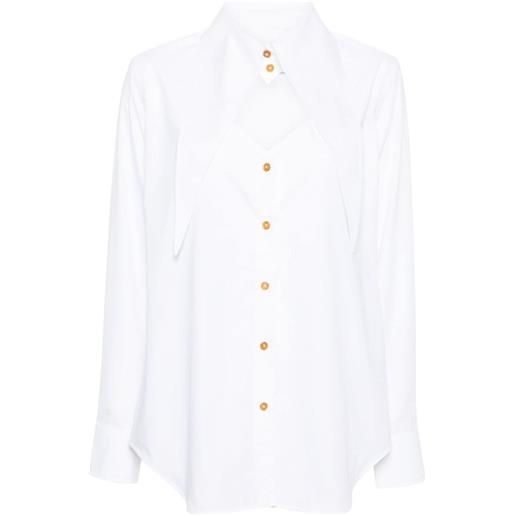 Vivienne Westwood camicia con dettaglio cut-out - bianco