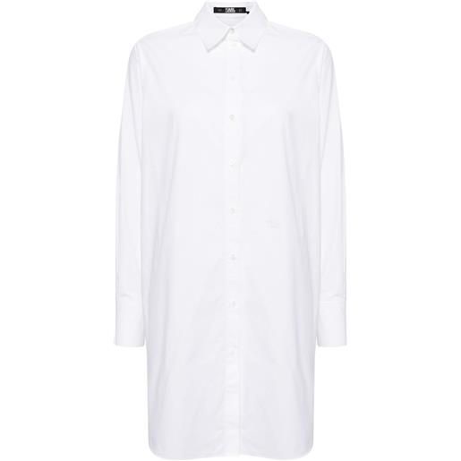 Karl Lagerfeld camicia k/ikonik con decorazione - bianco