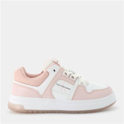 CALVIN KLEIN JEANS sneakers calvin klein jeans da bambina , bianco rosa