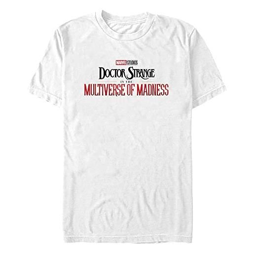 Marvel logo principale doctor strange 2 t-shirt, bianco, l/plus tall uomo
