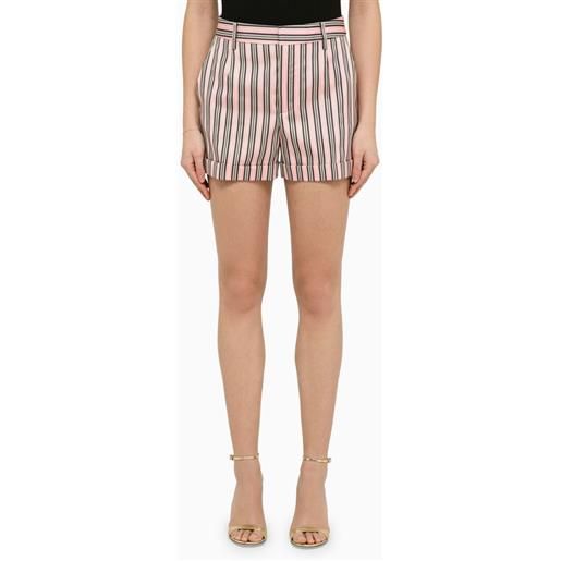 Dsquared2 short preppy boston a righe in misto cotone