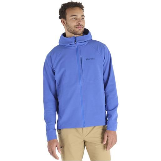 Marmot pinnacle driclime hoodie blu l uomo