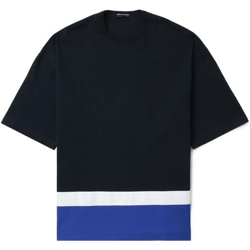 Comme des Garçons Homme t-shirt con design color-block - blu