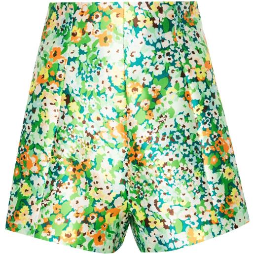 ALEMAIS shorts a fiori francis - verde