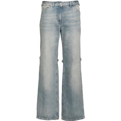 Courrèges jeans a gamba ampia - blu