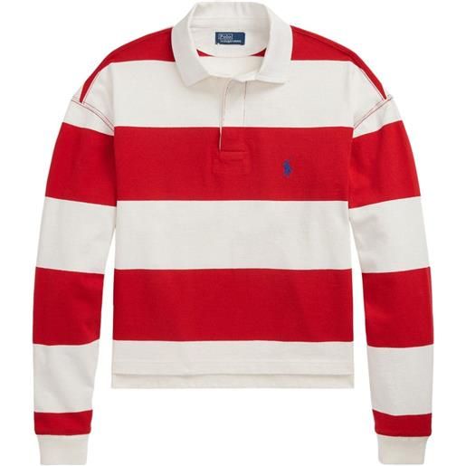 Polo Ralph Lauren top a righe - rosso