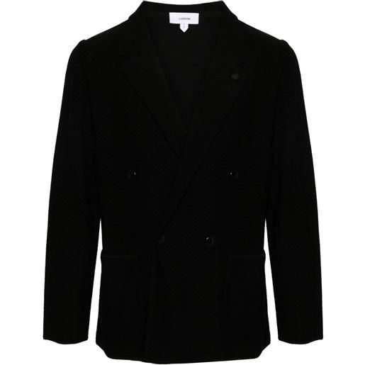 Lardini blazer doppiopetto - nero