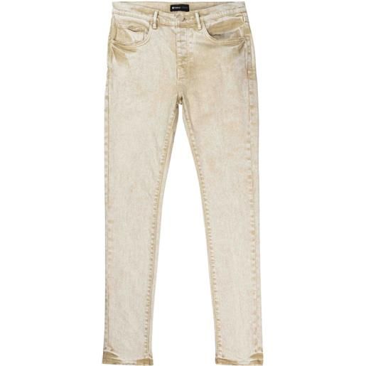 Purple Brand jeans skinny p001 a vita bassa - toni neutri