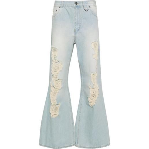 EGONlab. jeans svasati con effetto vissuto - blu
