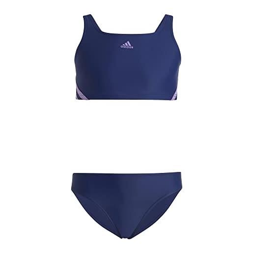 adidas ib6002 3s bikini costume da nuoto victory blue/violet fusion 5-6a
