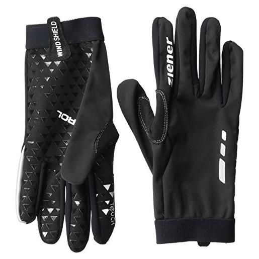 Ziener carvo touch bike glove guanti, uomo, carvo touch bike glove, black, 7
