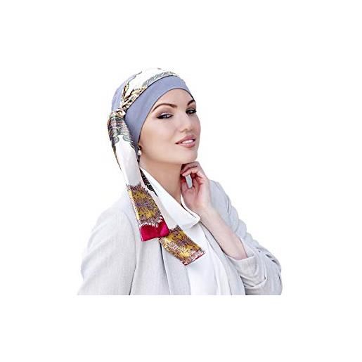 MASUMI - copricapo chemioterapia copricapo in bambù per cancro o alopecia perdita di capelli - donna - yanna (viola royal fucsia)