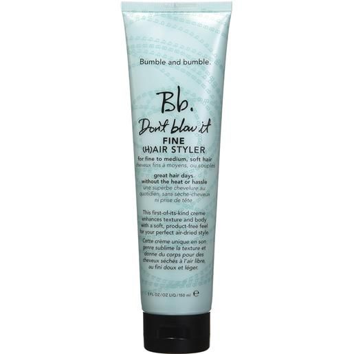 Bumble and bumble crema per capelli fini bb. Don´t blow it fine (hair styler) 150 ml