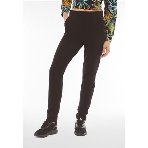Freddy pantalone in jersey stretch con dettagli tropical neri da donna
