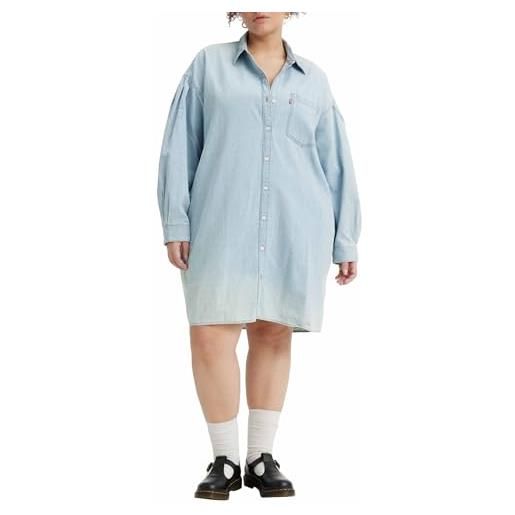 Levi's plus size rhea shirt vestito, good grades 4, 2xl donna