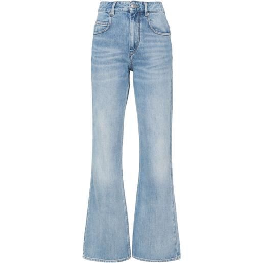 ISABEL MARANT jeans belvira svasati a vita alta - blu