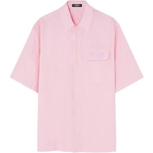 Versace camicia contrasto - rosa