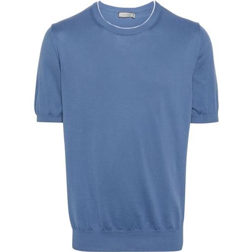Canali t-shirt a maglia fine - blu