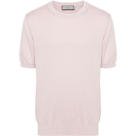 Canali t-shirt a maglia fine - rosa