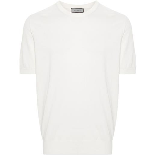 Canali t-shirt a maglia fine - bianco