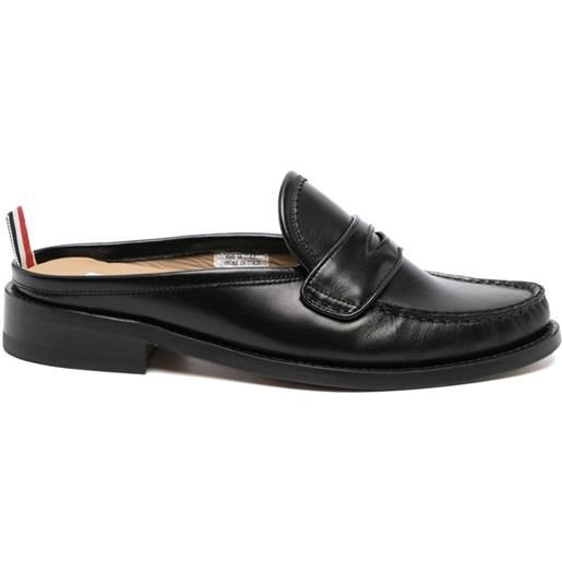 Thom Browne mules penny pleated - nero
