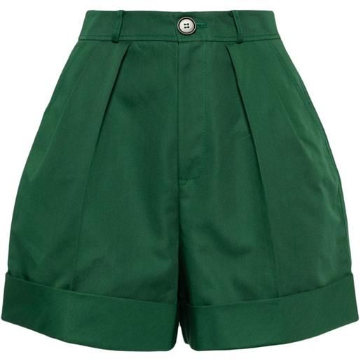 Dice Kayek shorts a vita alta - verde