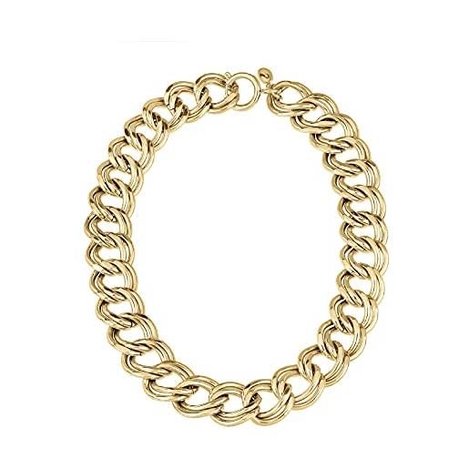 Breil - women's necklace hyper collection tj3043 - gioielleria donna - collana in acciaio per donne, con finitura a specchio - regolabile fino a 46,5 cm