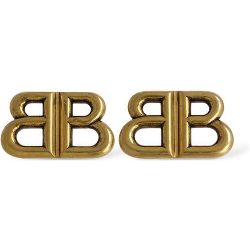 BALENCIAGA monaco brass stud earrings