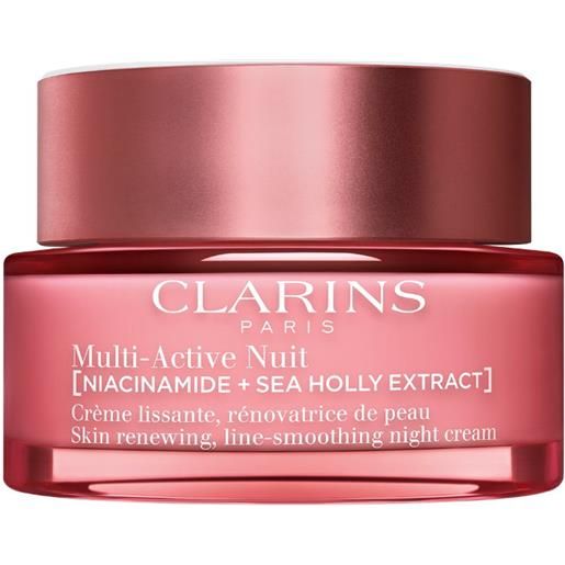 Clarins crema notte per tutti i tipi di pelle - multi-active 50 ml