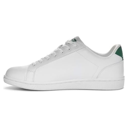 Kappa, logo galter 5, scarpe da ginnastica, unisex - adulto, white green, 39 eu