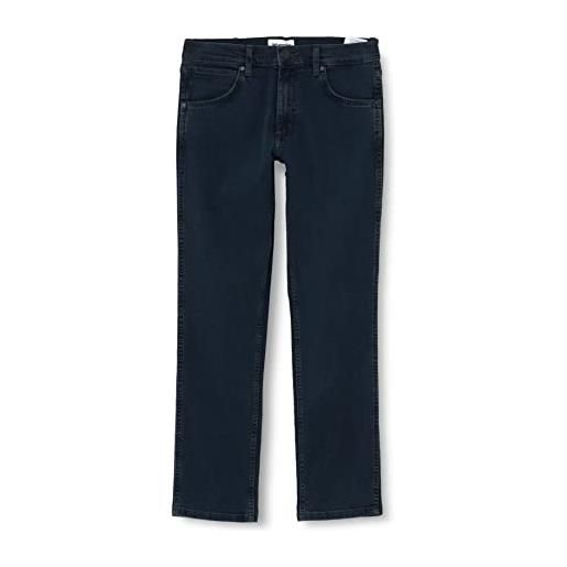 Wrangler greensboro jeans, nero (black valley), 38w / 32l uomo