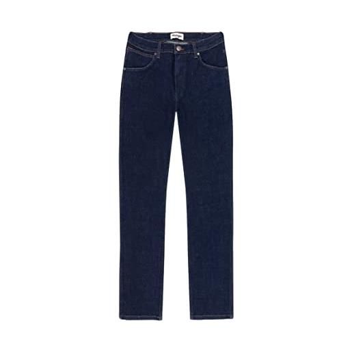 Wrangler greensboro jeans, nero (black back 77d), 46w / 34l uomo