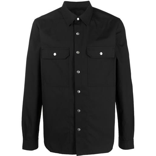 Rick Owens giacca-camicia - nero