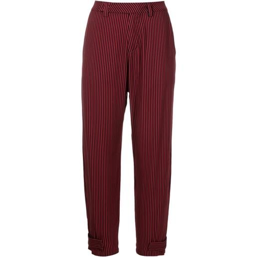 Uma | Raquel Davidowicz pantaloni crop a righe - rosso