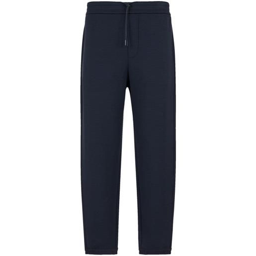 Emporio Armani pantaloni sportivi con vita elasticizzata - blu
