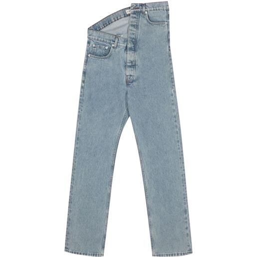 Y/Project jeans asimmetrico - blu