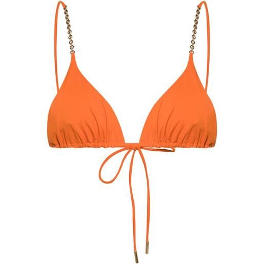 Saint Laurent top bikini a triangolo - arancione