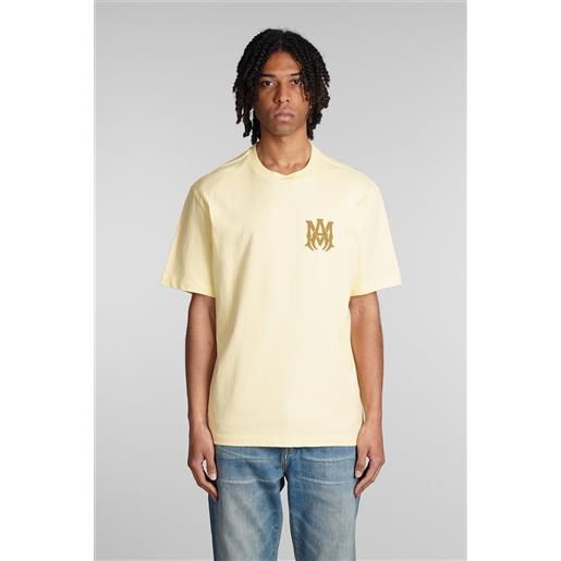 Amiri t-shirt in cotone giallo