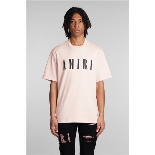 Amiri t-shirt in cotone rosa
