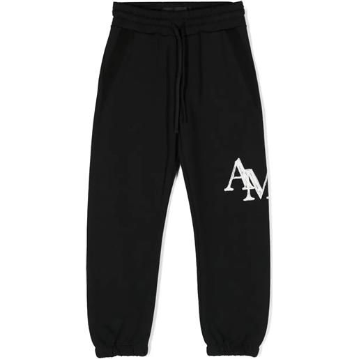 Amiri Kids pantalone in cotone nero