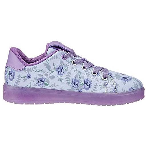 Geox j kommodor girl b scarpe da ginnastica basse bambina, viola (lt lilac/lilac), 31 eu